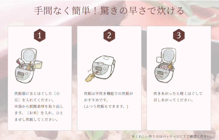 アルファ化米の炊き方