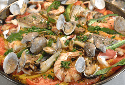 シーフードパエリア（パエージャ・デ・マリスコ）